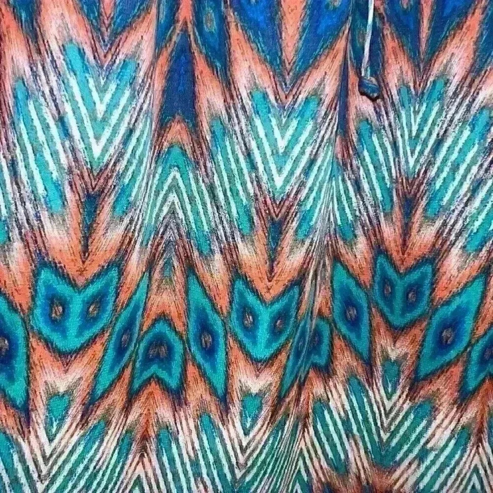 City Triangles Sun Dress Size XL Southwest Print Cruise‎ Party Evening Wear - Picture 9 of 16